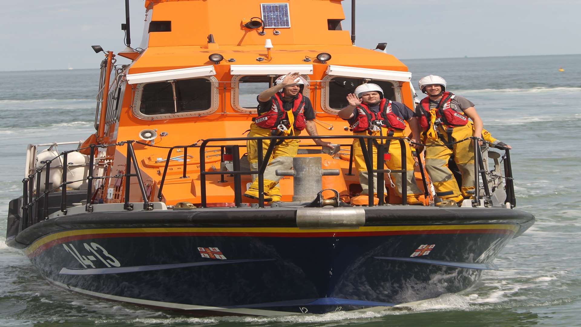 The RNLI Sheerness all weather lifeboat.