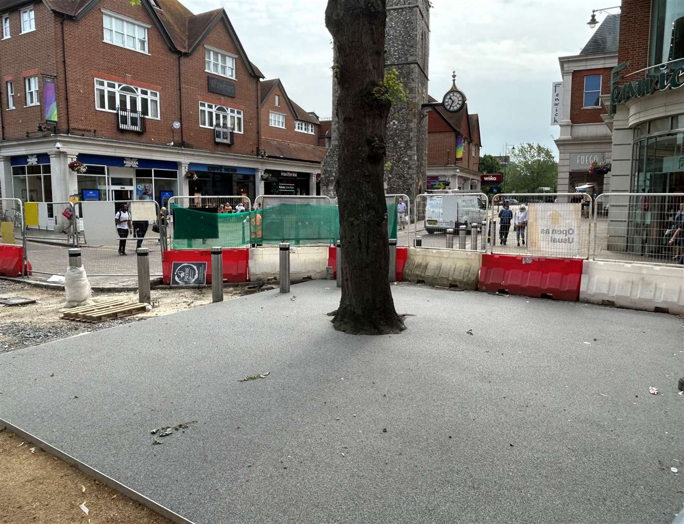 The Flexipave in St George's Street gives tree roots room to grow