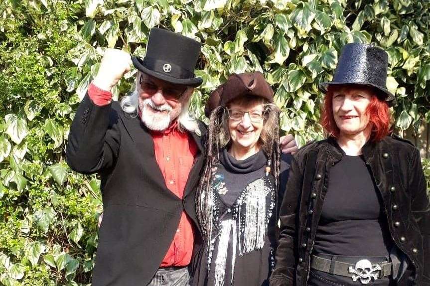 Chris Stone and Jane Bowell and Belinda Murray, right, of Whitstable Carnival Association. Picture: Gerry Atkinson