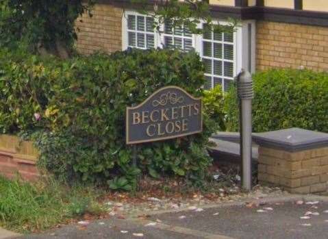 The woman's body was found in a house in Becketts Close