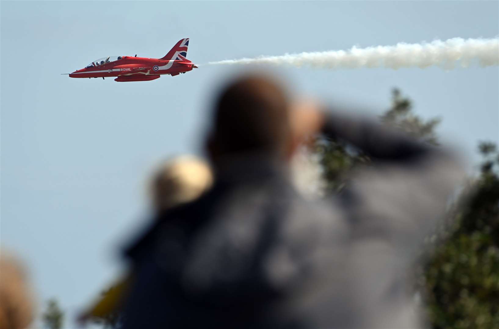 Thousands of people watched the Red Arrows fly over The Leas last summer. Picture: Barry Goodwin