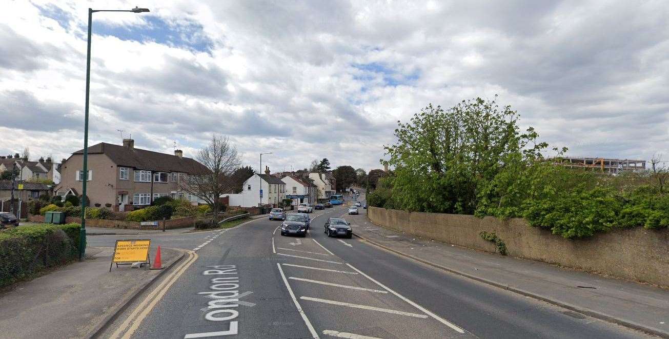 The incident happened in London Road, Stone. Picture: Google Maps