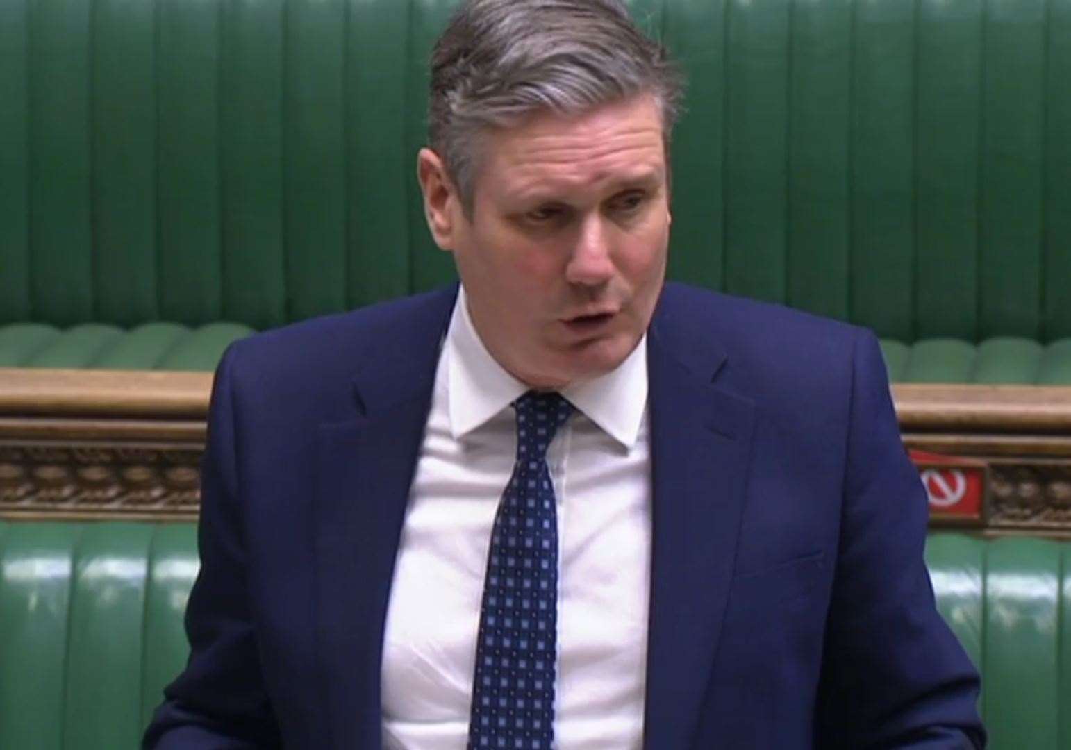 Labour leader Sir Keir Starmer pictured during Prime Minister’s Questions (Commons)