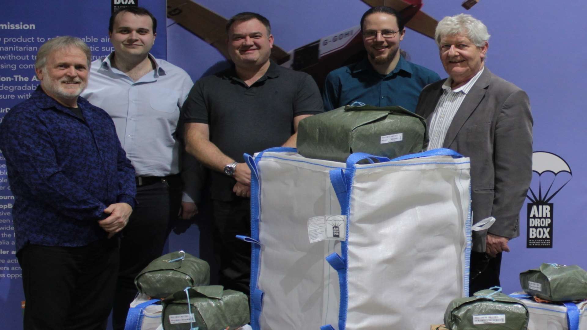 From left, Air Drop Box team Grant Gill, Jack Boughton, James Chalkley, Michael Cook and Russ Taylor