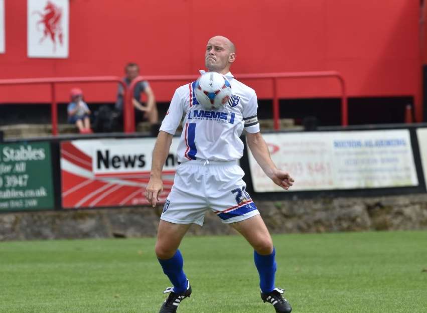 Gillingham's former captain Adam Barrett spent the first half of the season at AFC Wimbledon Picture: Keith Gillard