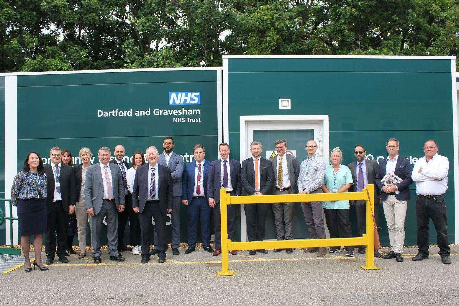 A temporary diagnostics centre has now been officially opened in Dartford. Picture: Dartford and Gravesham NHS Trust