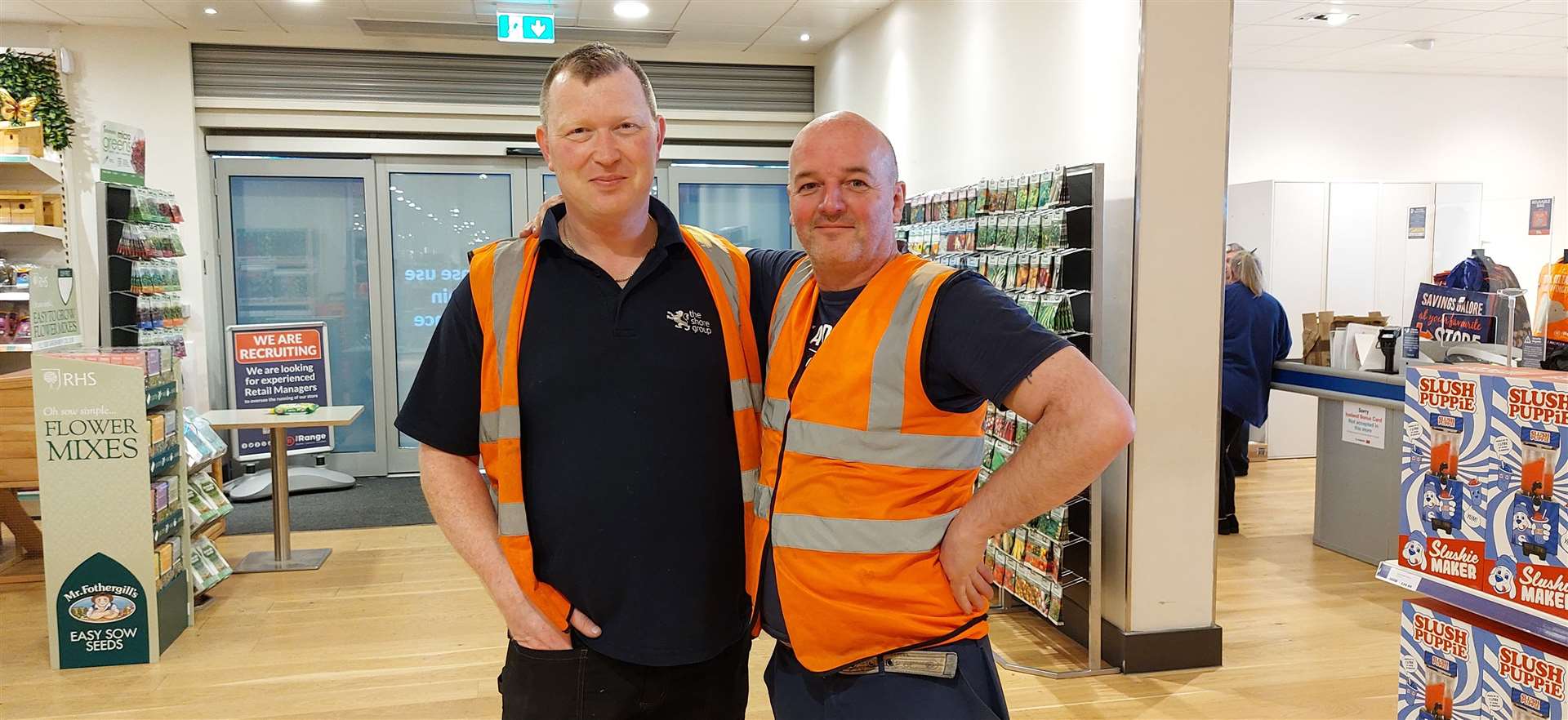 Damien Mooney and Dave King from The Shore Group have been working tirelessly to get the store ready