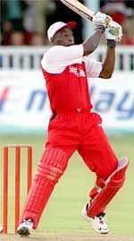 BIG HITTER: Viv Richards playing for a Lashings Rest of the World X1 against Kent at Canterbury two years ago. Picture: DEREK STINGEMORE