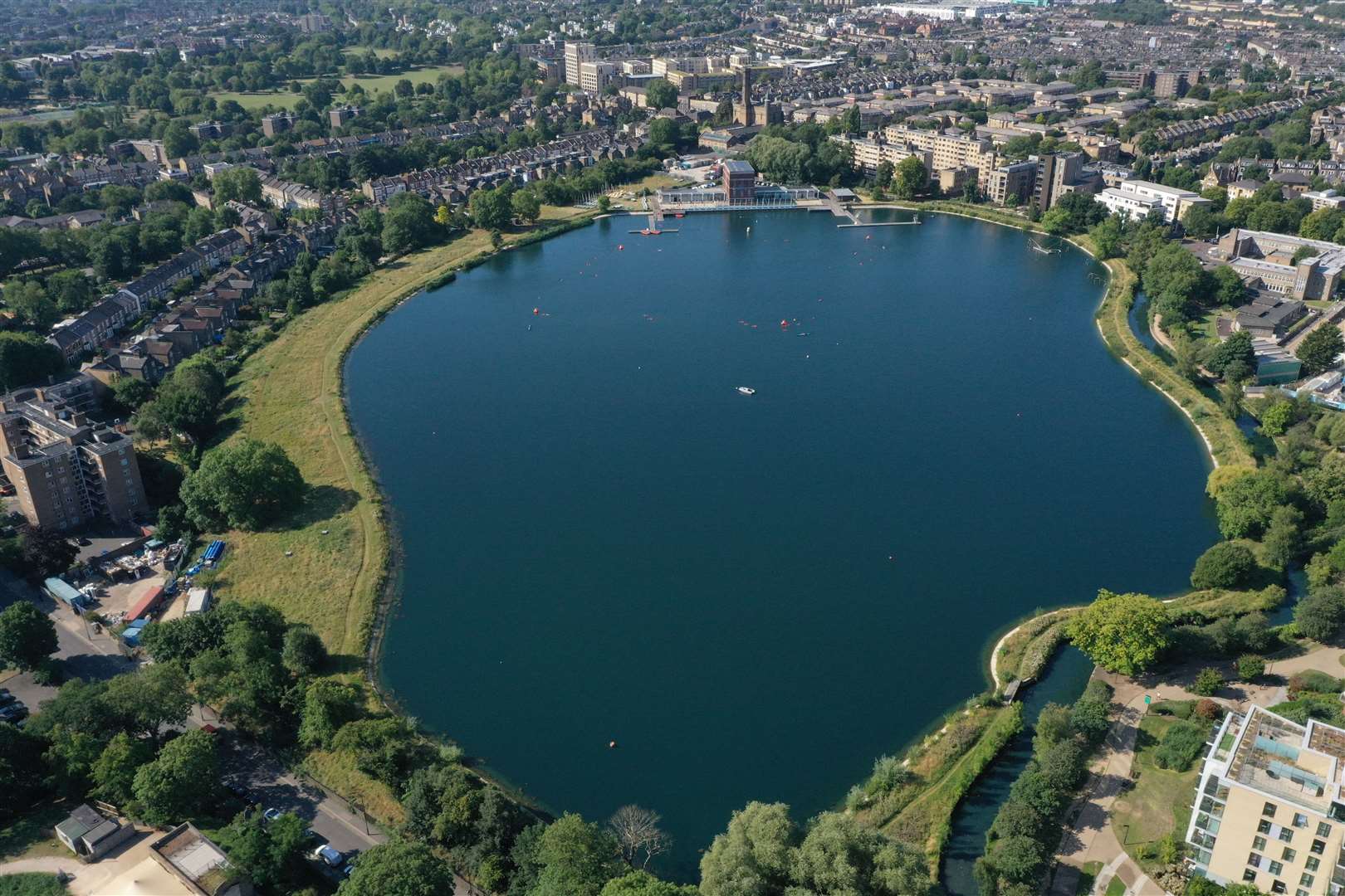 A view over the West Reservoir Centre near Finsbury Park, London (Tom Leese/PA)