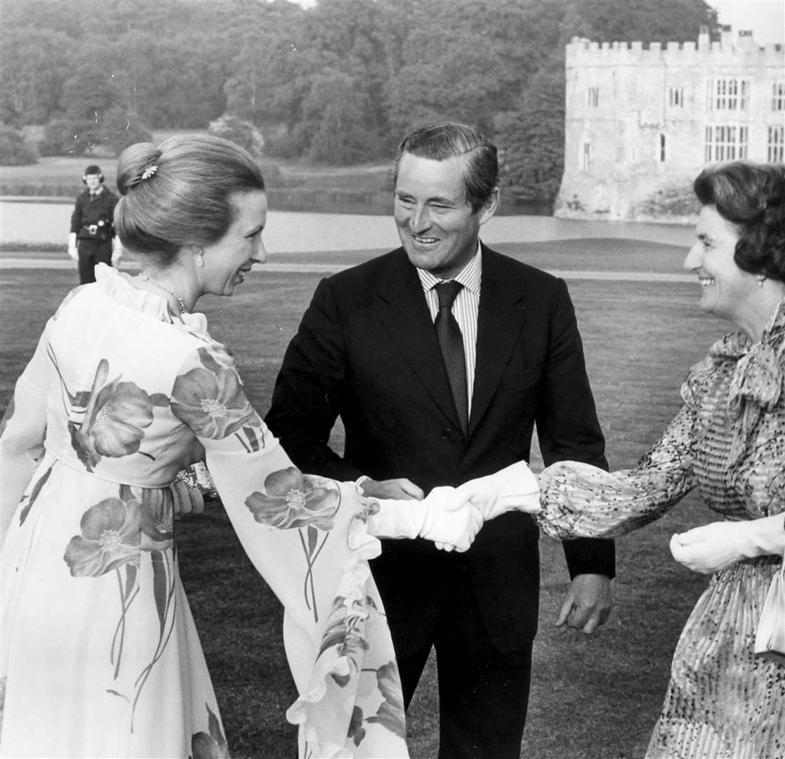 Princess Anne at Leeds Castle in June 1982
