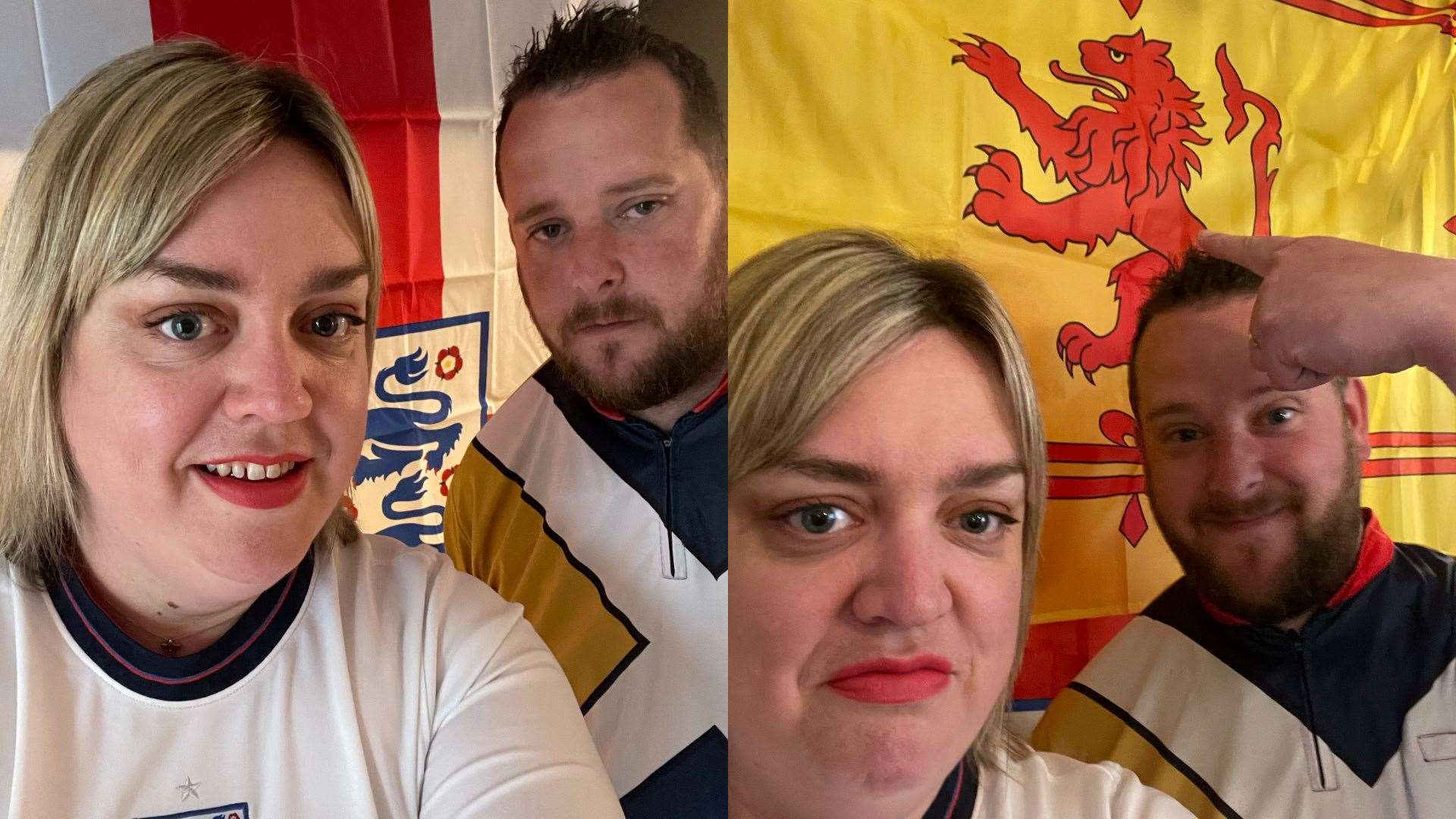 England v Scotland: Divided couples have haircuts and ...