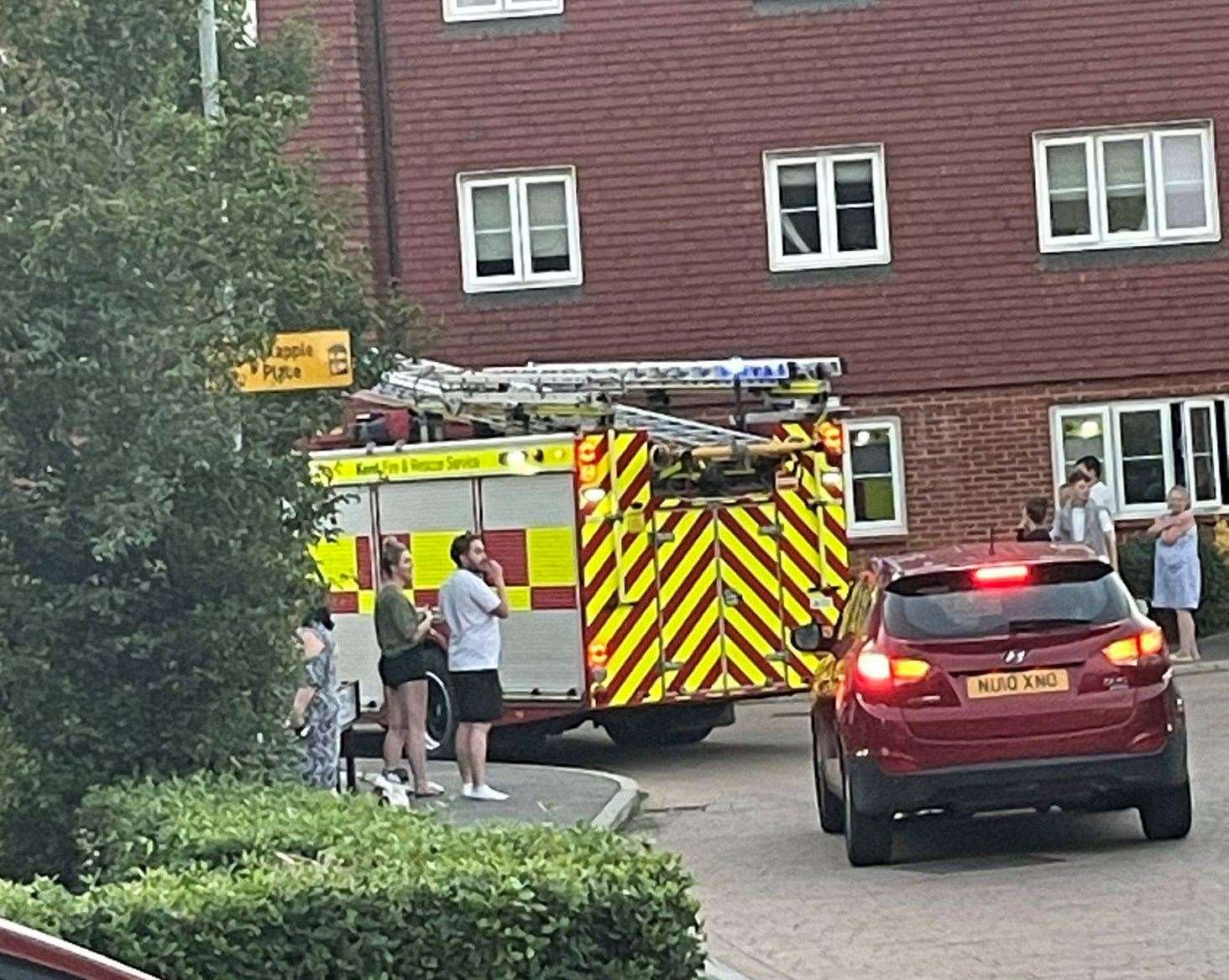 Fire engine spotted along Fullingpits Avenue near Maidstone. Picture: Jamie Myers