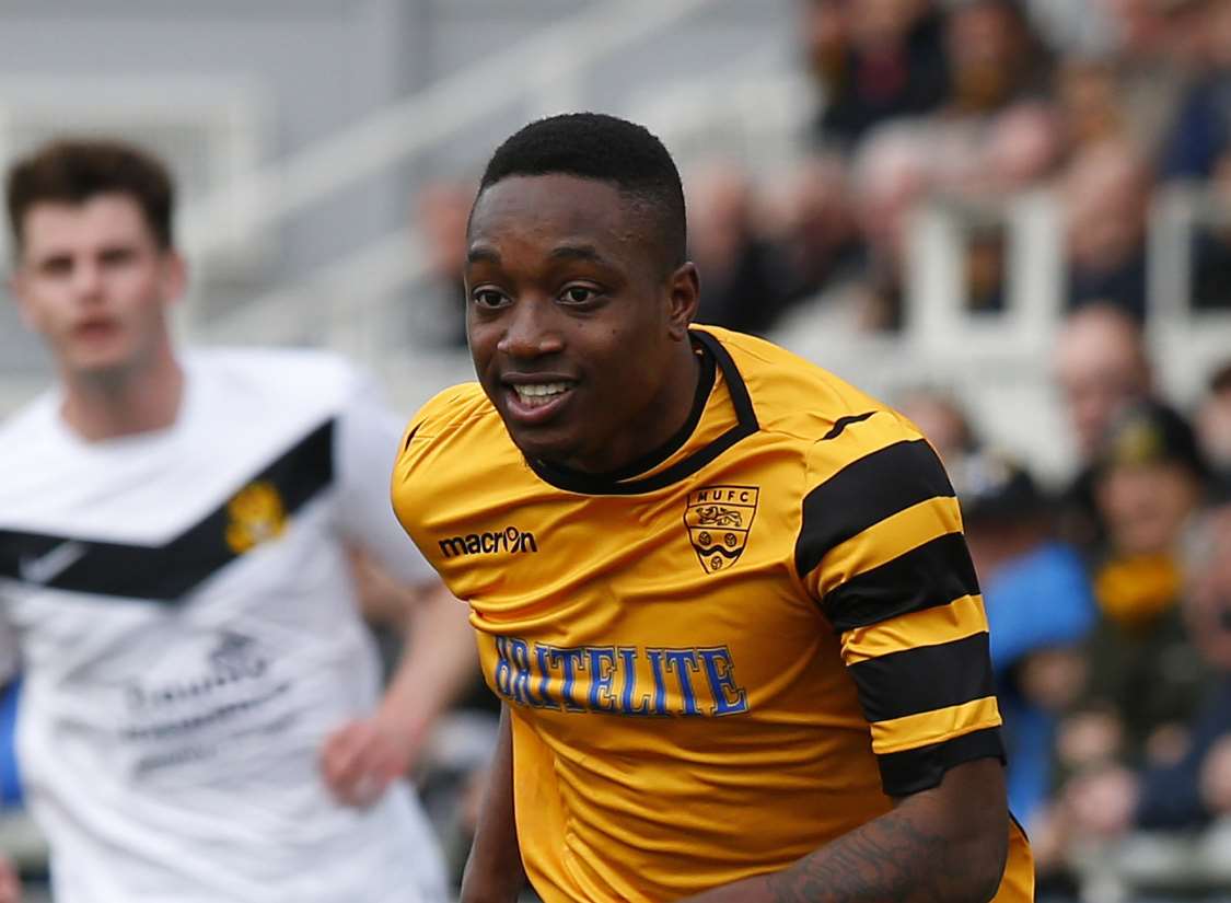 Jamar Loza enjoys himself against Southport Picture: Andy Jones