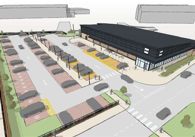 The new Aldi will be the first in Folkestone. Picture: Corstorphine & Wright