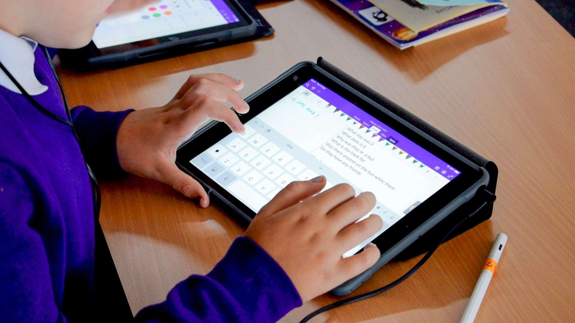 Students on iPads at Richmond Academy. Picture: Richmond Academy