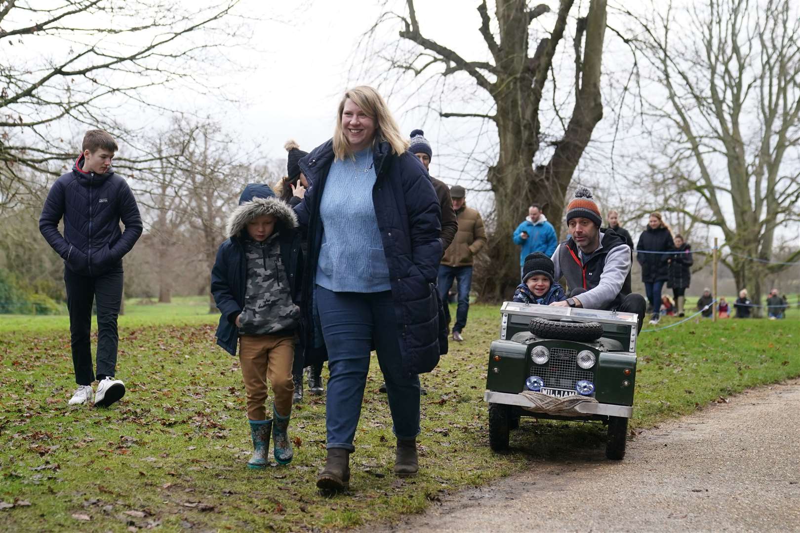 Simon and Georgina Ward and their sons William and Oliver (Joe Giddens/PA)