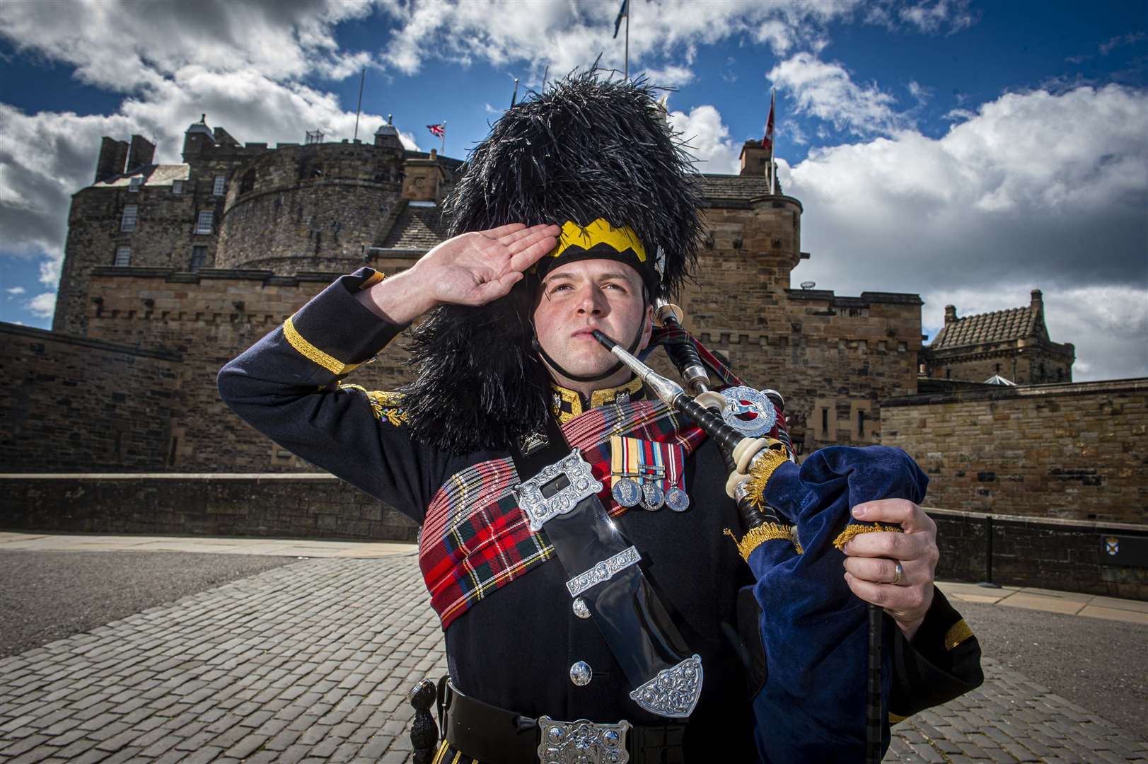 Pipe Major Ben J Duncan is among those who will be taking part in the tribute (Mark Owens/Poppyscotland/PA)