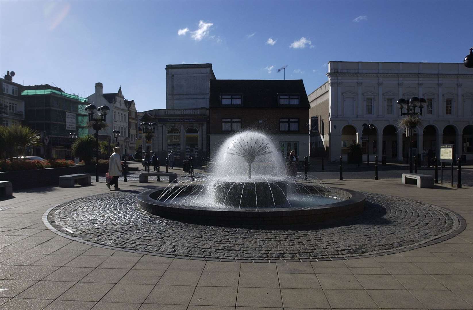 Market Square in 2002, when it had a fountain. Picture: Derek Stingemore