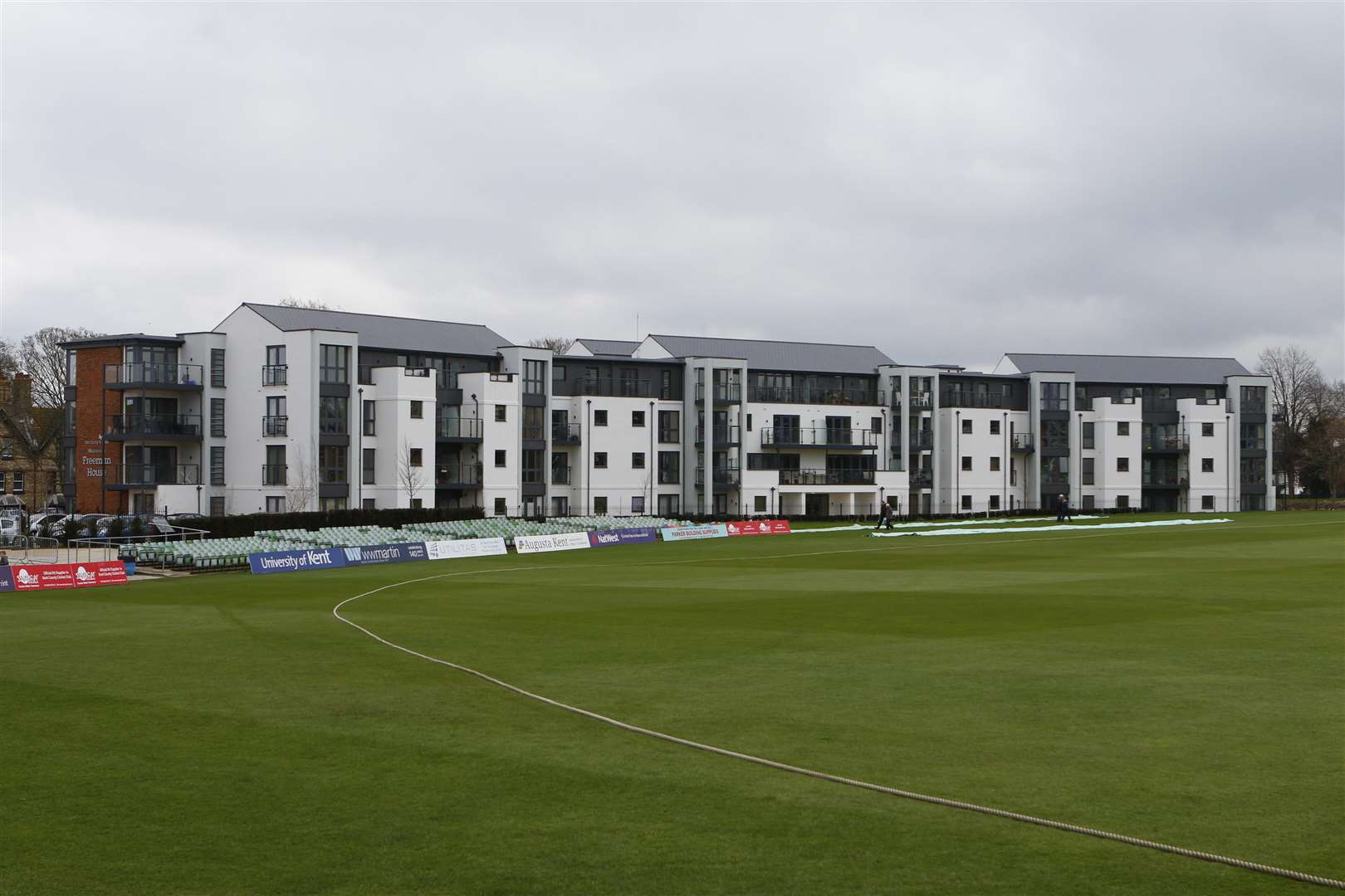 The retirement flats at The Spitfire Ground St Lawrence. Picture: Andy Jones.