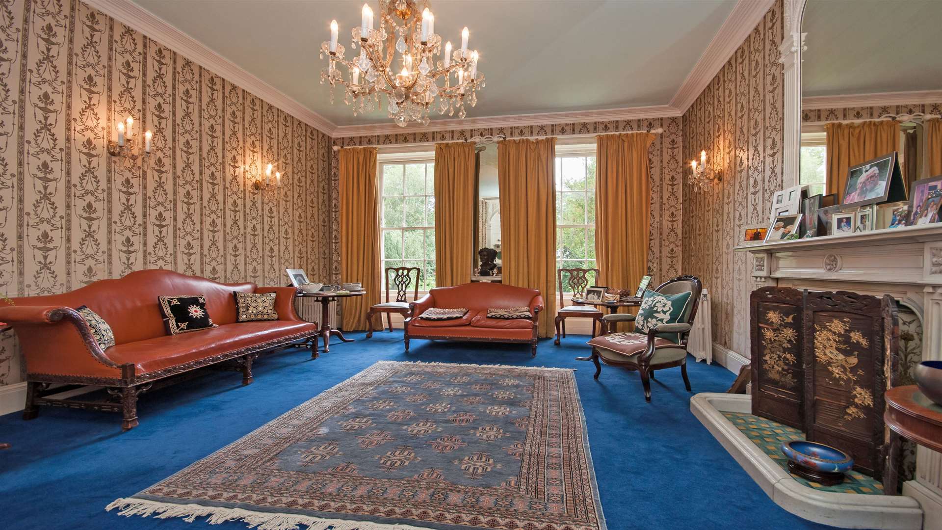 The drawing room at Boley Hill House, Rochester