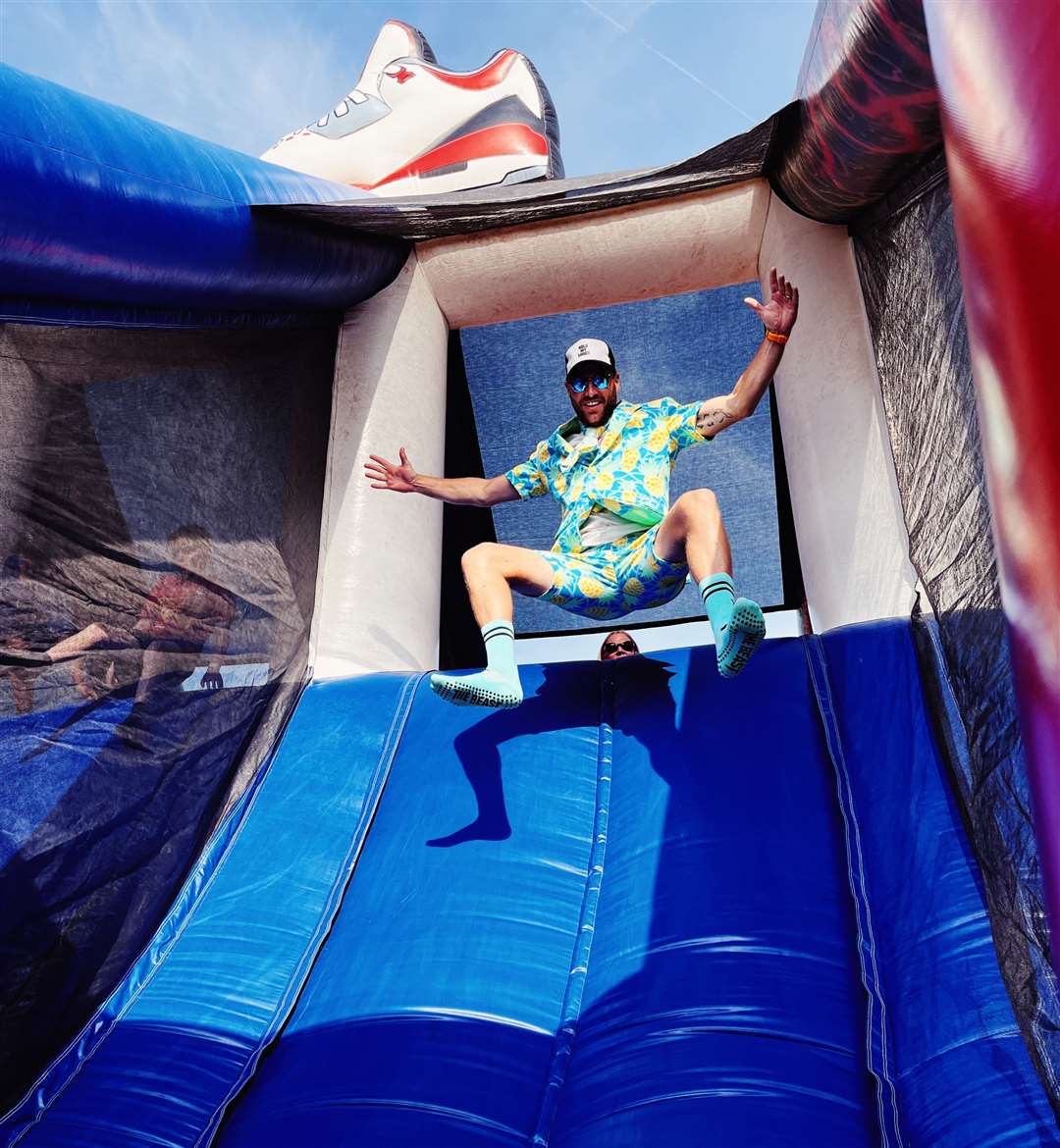 There will be inflatable slides, climbing walls and rope swings. Picture: Betteshanger Country Park