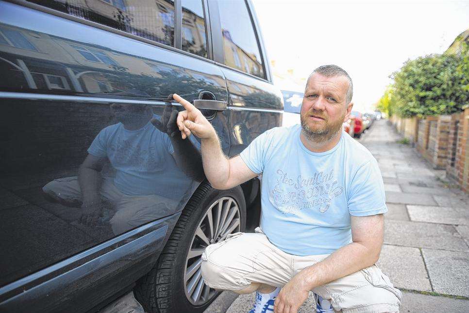 Guy Martin has had his car scratched and tools stolen from his work van