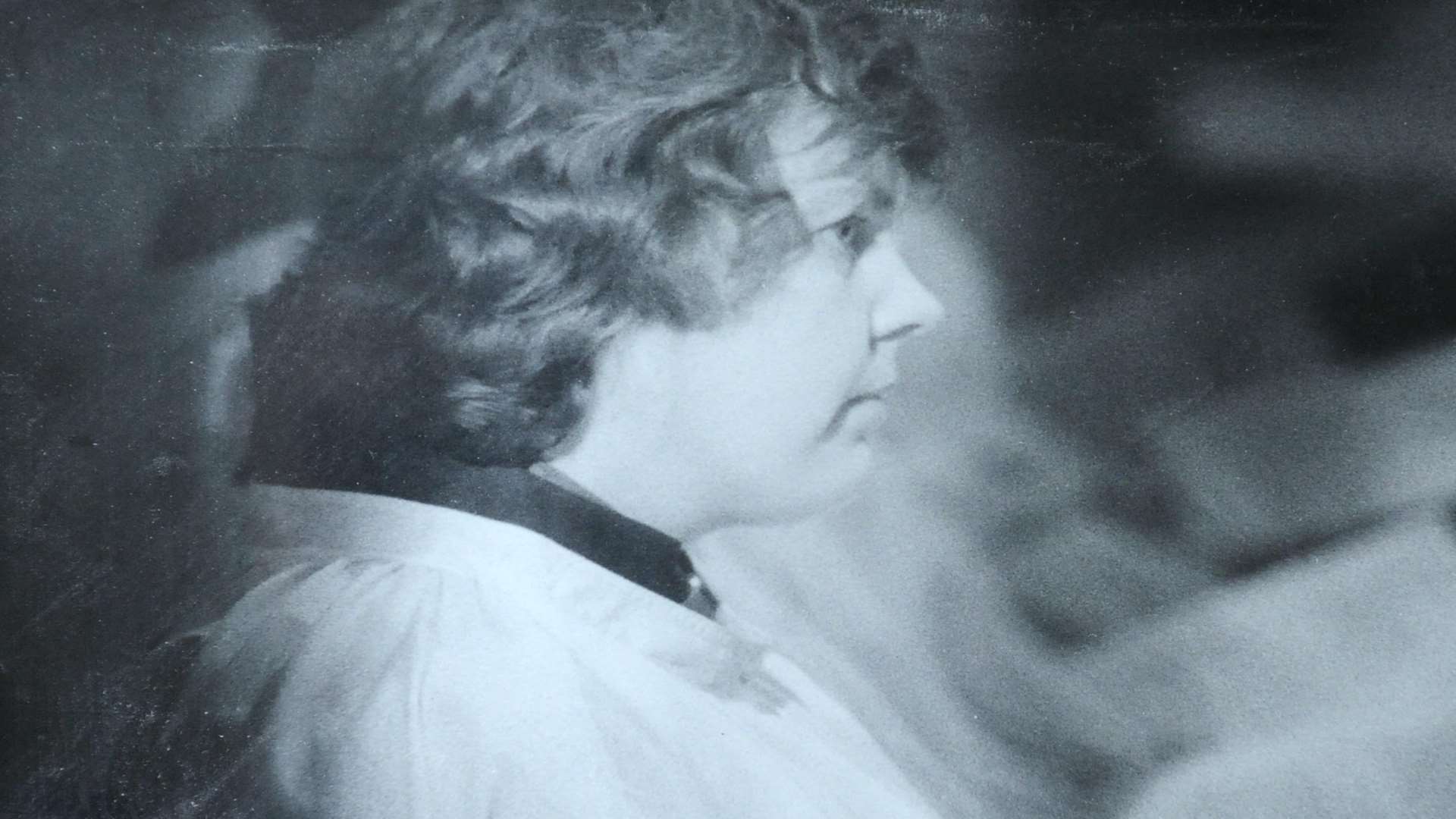 Rev Sheila Mclachlan in 1987 at Canterbury Cathedral