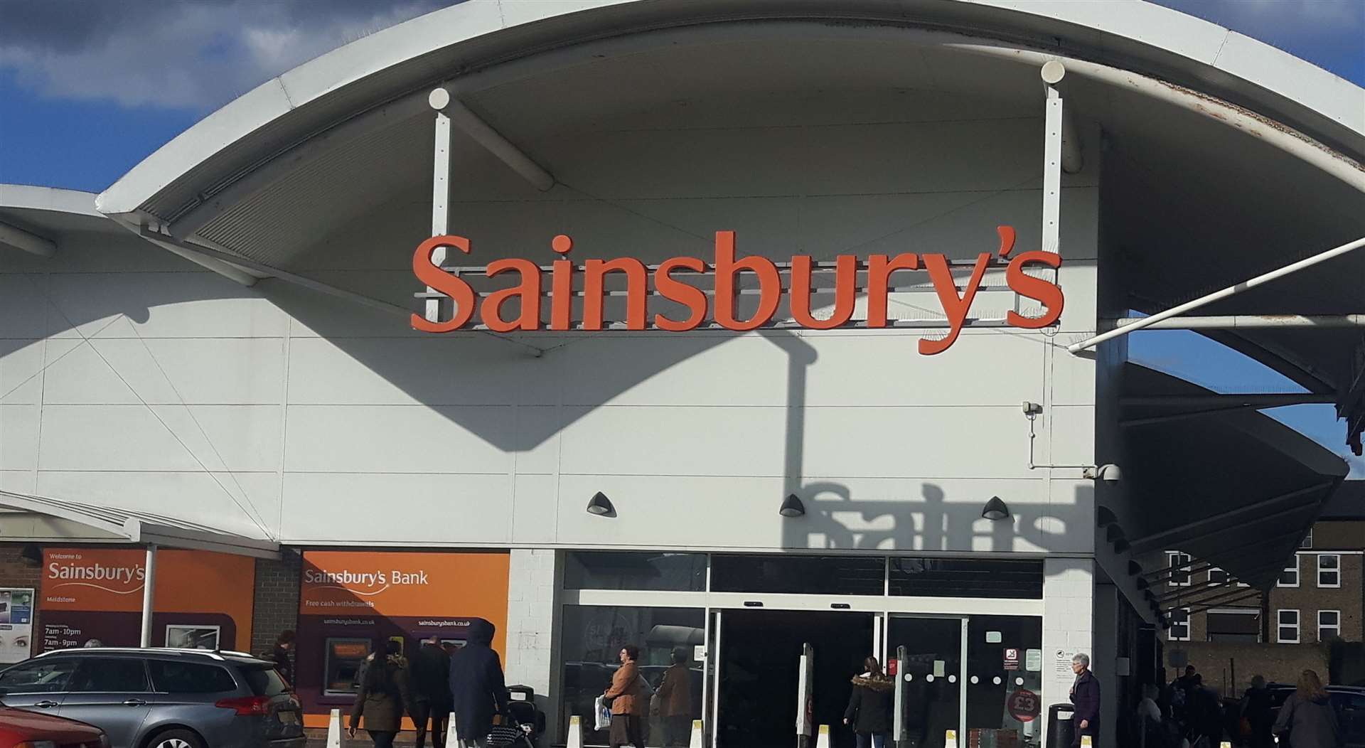 The alleged threat happened outside Sainsbury's in Maidstone