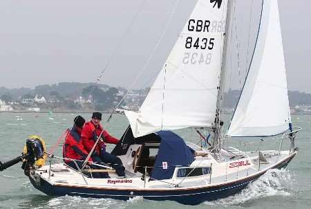 Katie Miller pictured on the high seas. Picture courtesy David Harding/ Practical Boat Owner