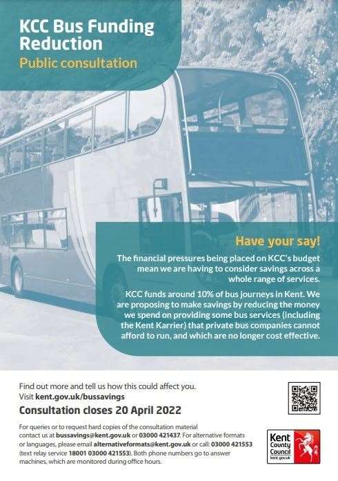 KCC bus consultation poster