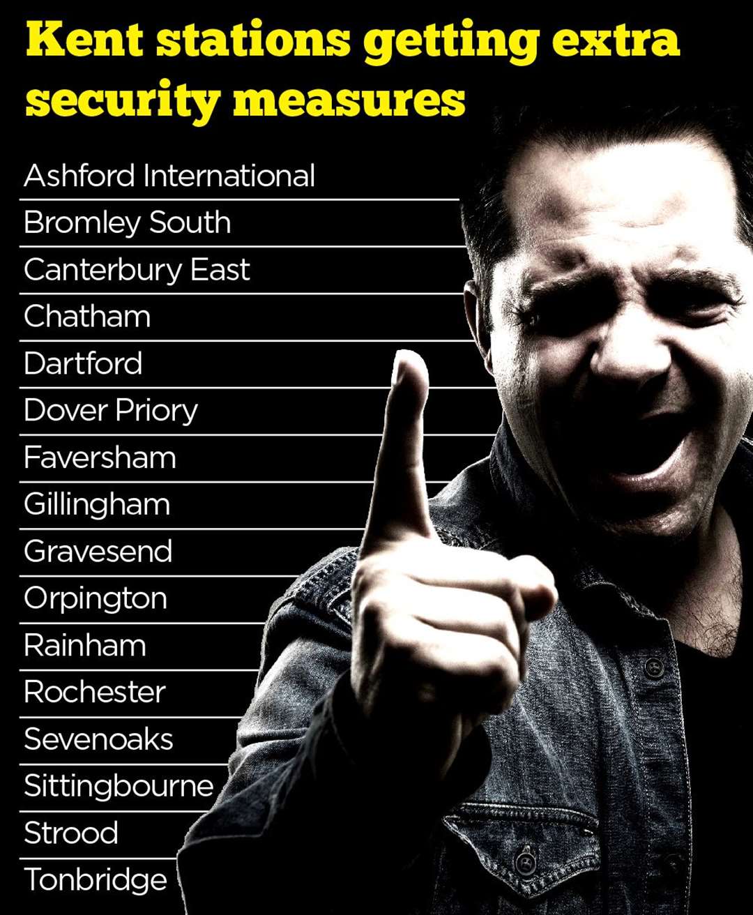 Security is set to be ramped up at 16 of Southeastern's stations in Kent