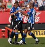 Sheffield Wednesday celebrate taking the lead. Picture: BARRY GOODWIN