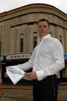 Businessman Steve Cross outside the former Sittingbourne cinema