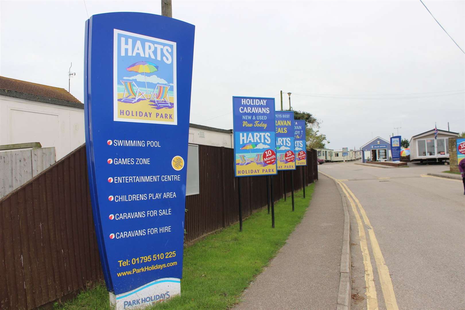 Harts holiday park at Leysdown, Sheppey - one of the sites owned by Park Holidays