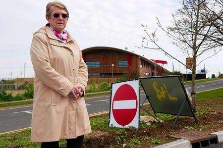 Pat Sandle outside Eastchurch school's St Clements site