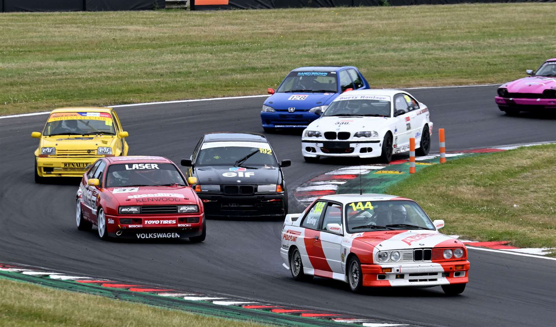 Rod Birley, from West Kingsdown, handled a BMW E30 M3 in the Pre 93 races on Saturday. Picture: Simon Hildrew