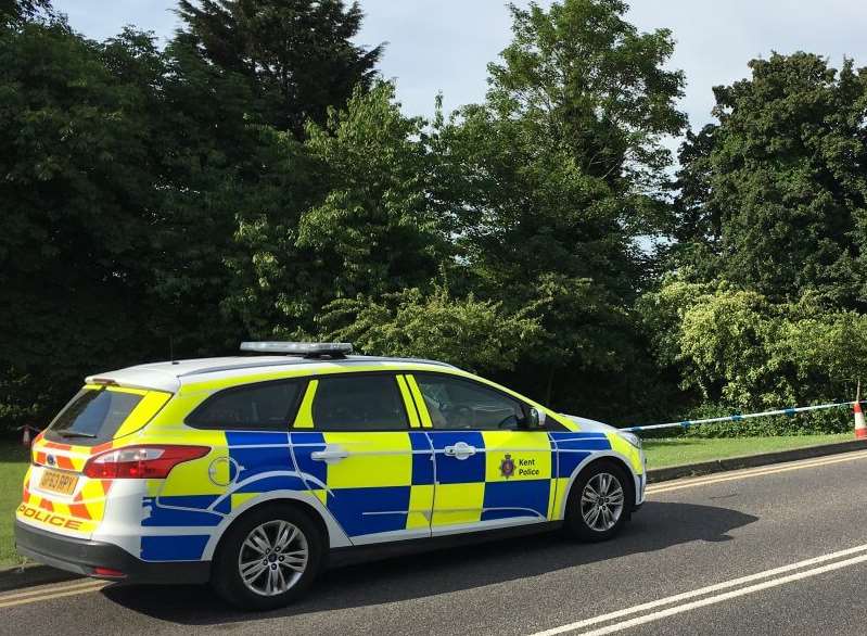 Police cordoned off woodland following the alleged attack. Picture: InQuire