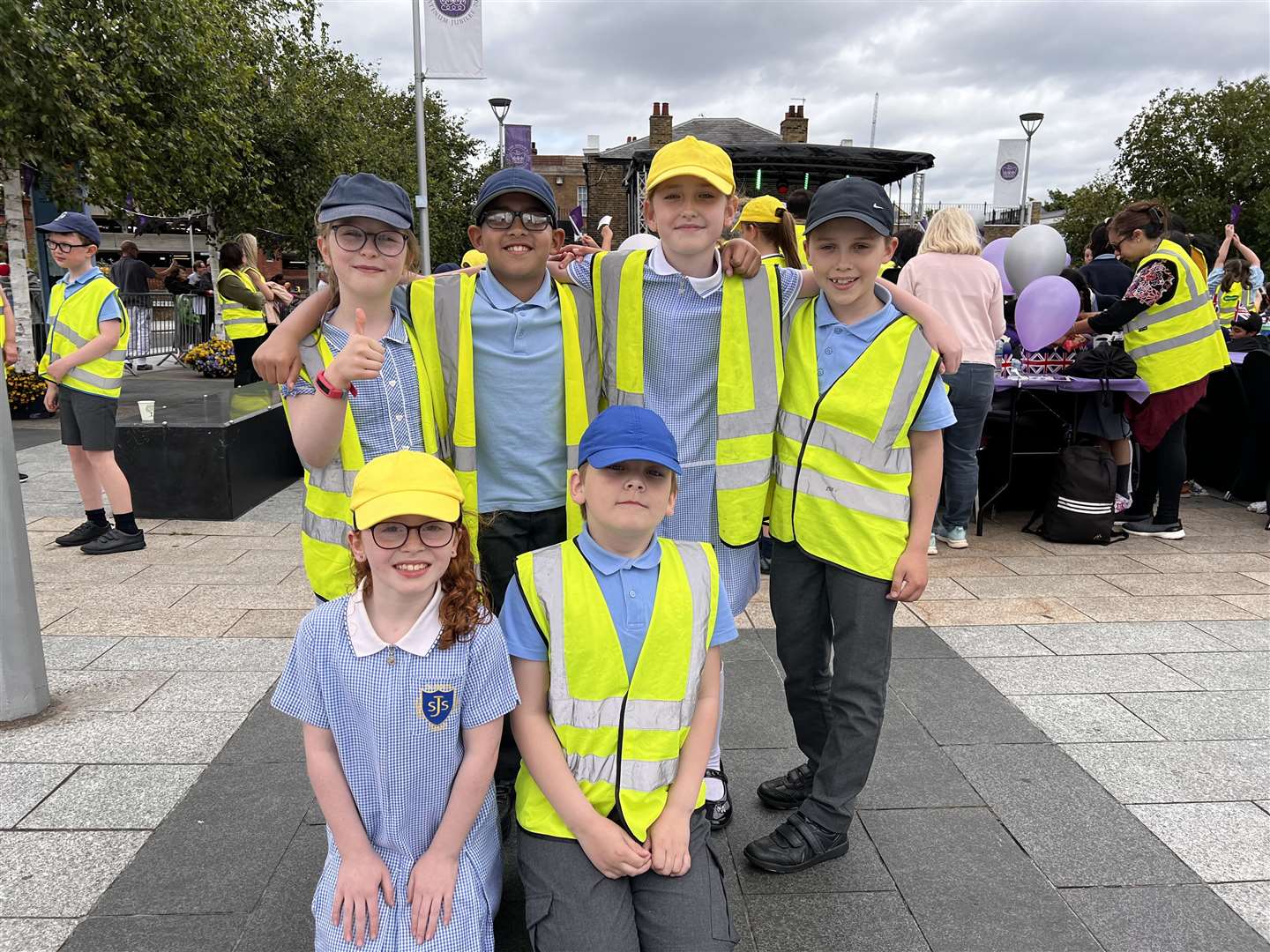 St John's Catholic Primary School pupils at the Gravesend Platinum Jubilee Party