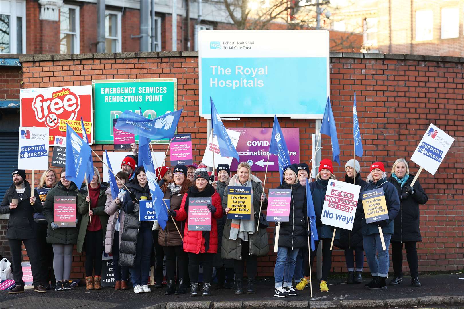 Health workers will be on the picket line next week in Northern Ireland (Liam McBurney/PA)