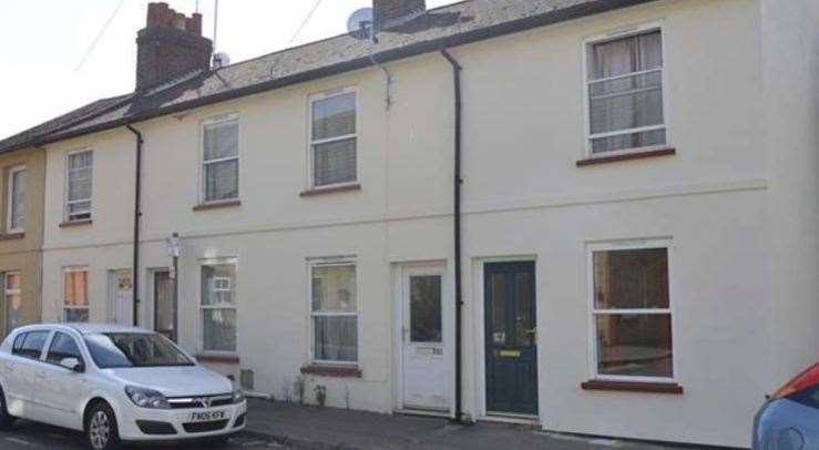 The house in Perry Street, Maidstone, where Gordon Nicholls was found