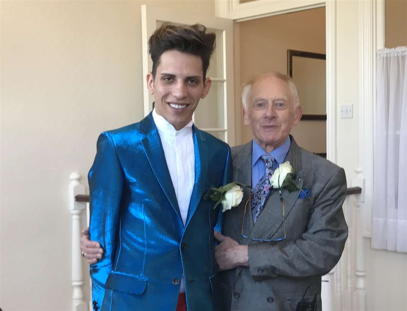 Philip Clements and Florin Marin on their wedding day last April