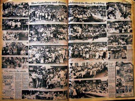 Canterbury street parties celebrate the 1981 wedding of Prince Charles and Diana