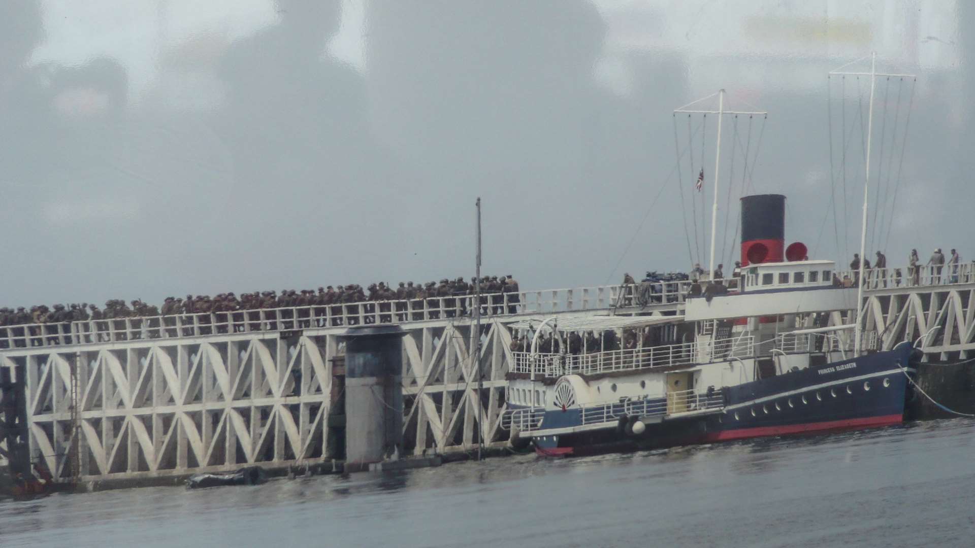 The Princess Elizabeth paddle steamer in a scene from the film. She is now a gastronomic restaurant.