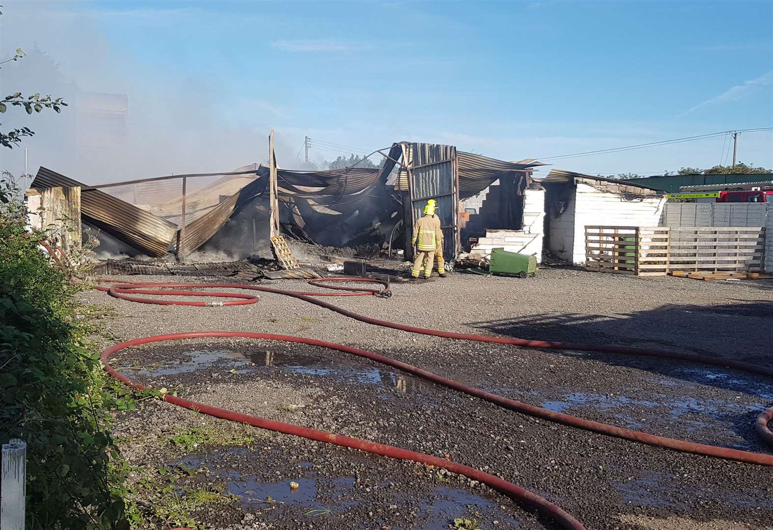 Police Launch Probe Into Workshop Fire At Kent Wardrobes In Maidstone