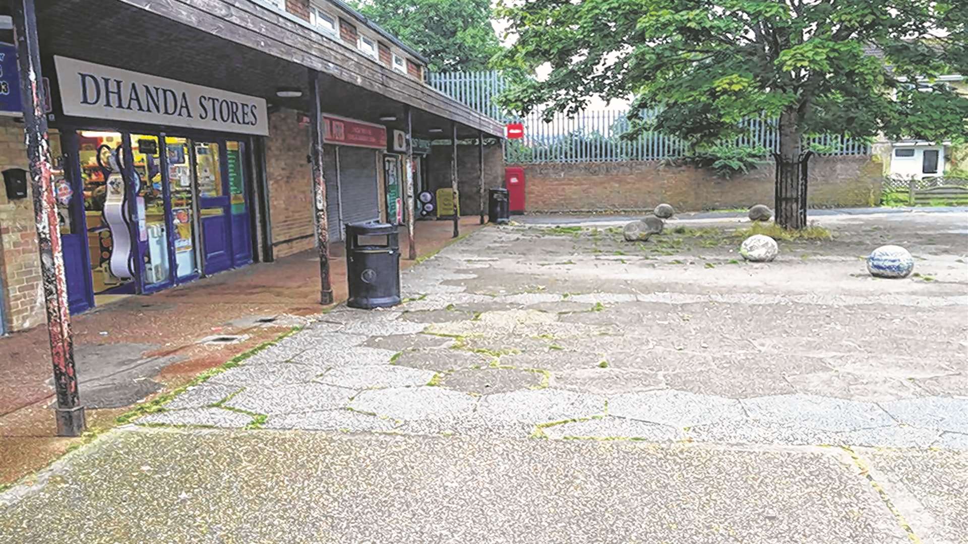 How the shops look today. Pic by Steve Salter