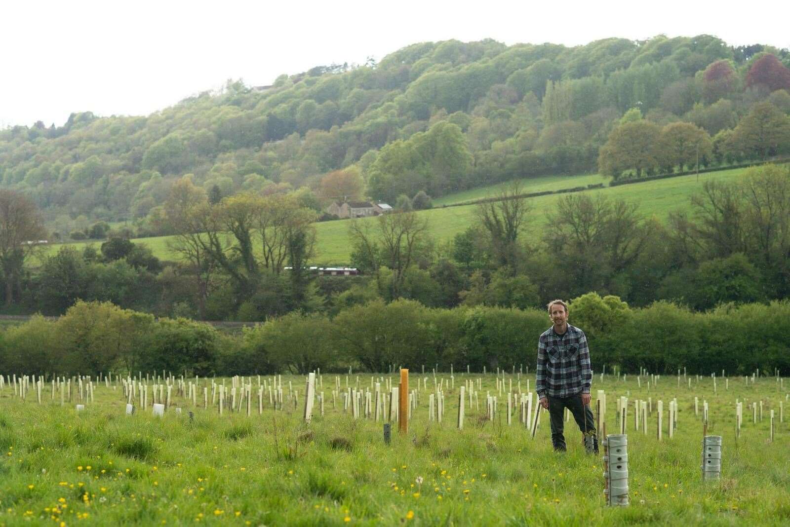 Trials at Avoncliff include cardboard and British wool tubes (Phil Formby/WTML/PA)