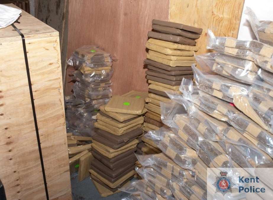 Cannabis found during the police raid