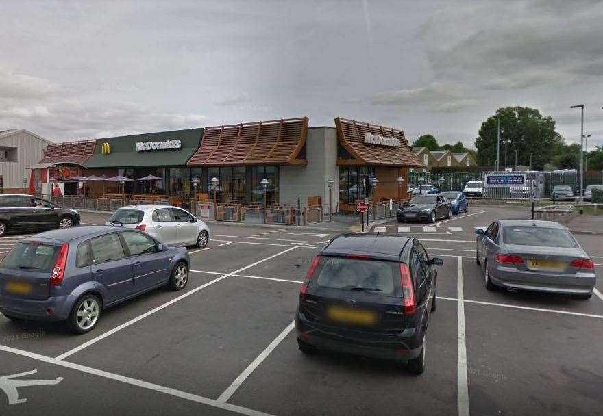 The incident happened at the McDonald's Drive Thru in Cannon Lane, Tonbridge. Photo: Google