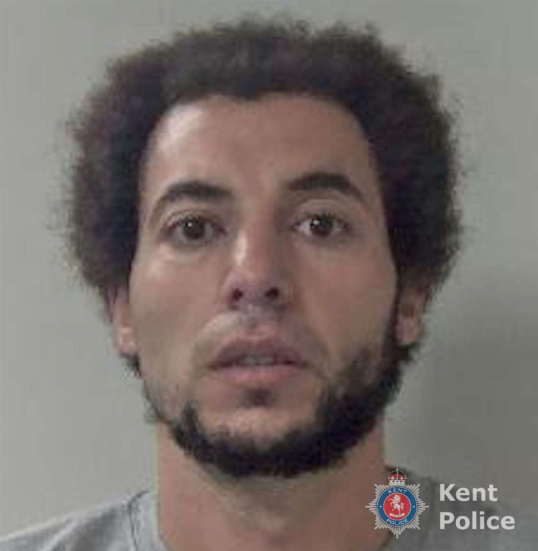 Burglar Ahmad Hassan was described by police as a real-life Bogeyman after being found under a boy's bed in Folkestone. Picture: Kent Police