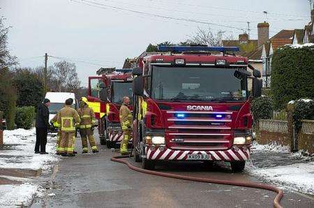 Fire in Meopham